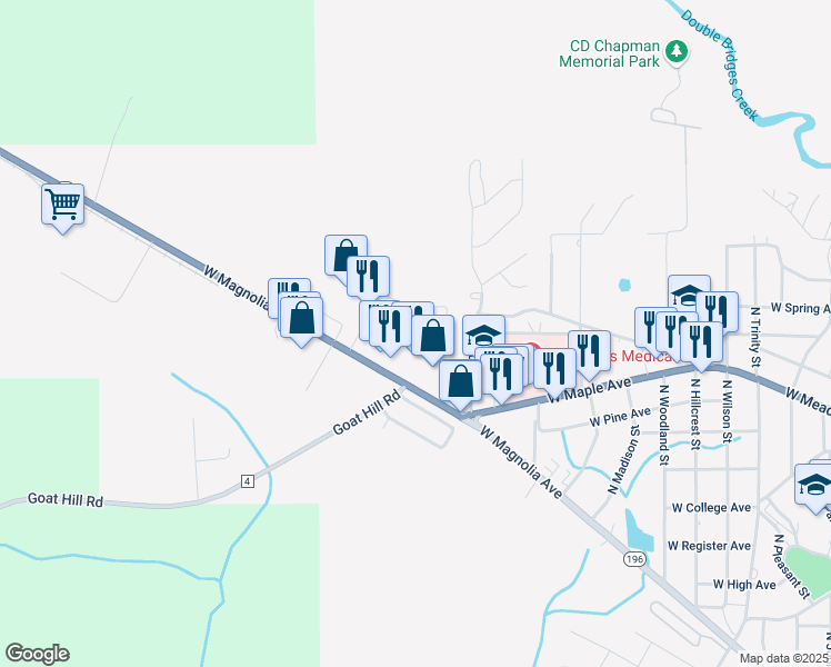map of restaurants, bars, coffee shops, grocery stores, and more near 28 Briarcliff Road in Geneva