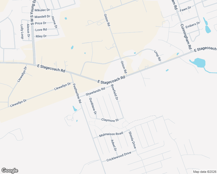 map of restaurants, bars, coffee shops, grocery stores, and more near 3306 Shawlands Road in Killeen