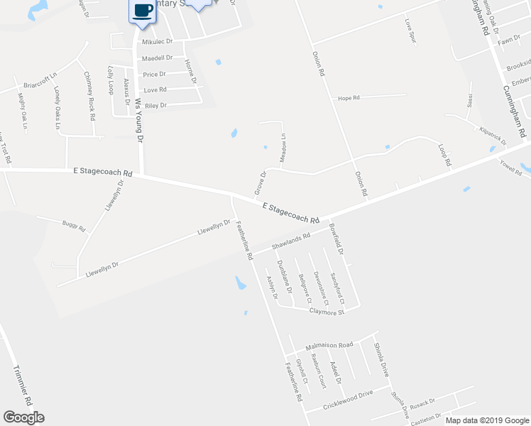map of restaurants, bars, coffee shops, grocery stores, and more near 216 Grove Drive in Killeen