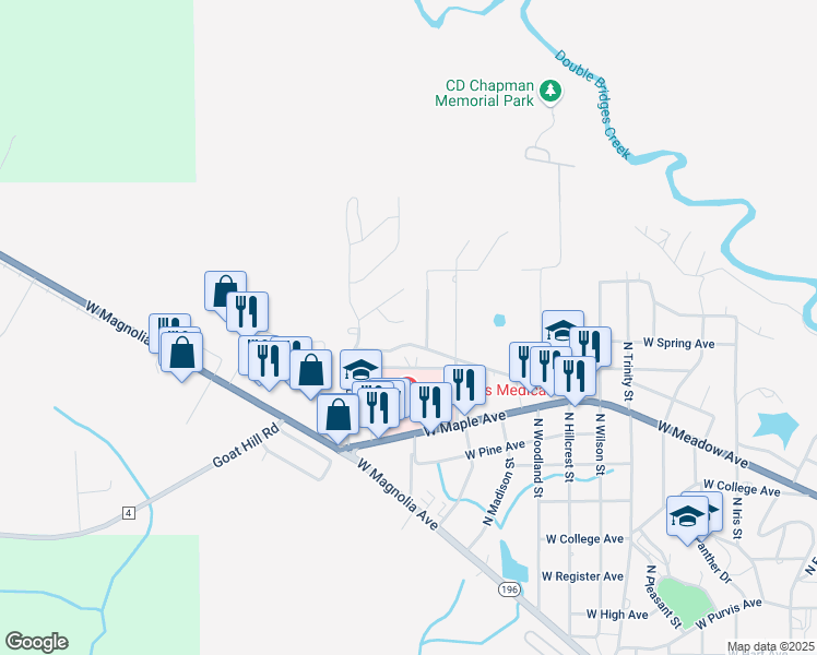 map of restaurants, bars, coffee shops, grocery stores, and more near 901 Medley Court in Geneva