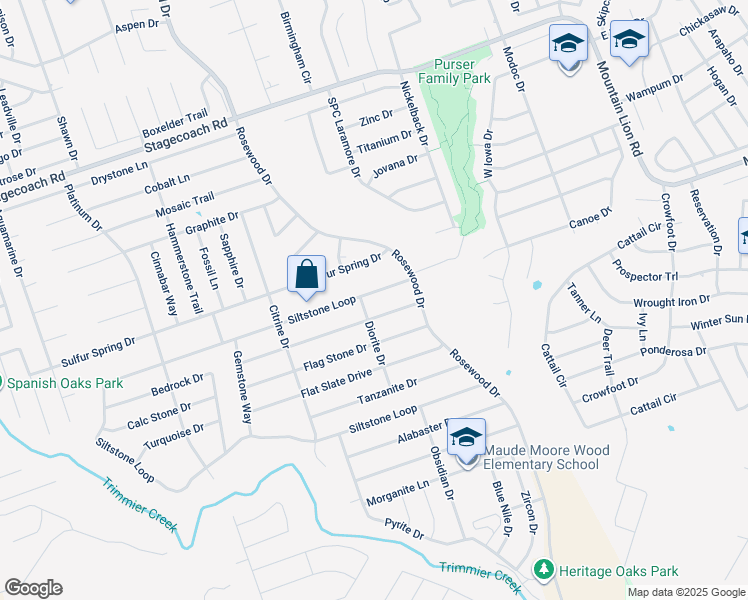 map of restaurants, bars, coffee shops, grocery stores, and more near 6400 Siltstone Loop in Killeen