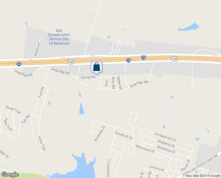 map of restaurants, bars, coffee shops, grocery stores, and more near 5401 Dogridge Road in Belton