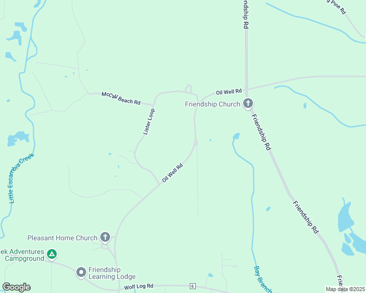 map of restaurants, bars, coffee shops, grocery stores, and more near 2111-2379 Oil Well Road in Flomaton