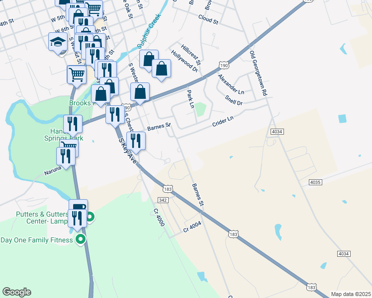 map of restaurants, bars, coffee shops, grocery stores, and more near 1005 Crider Lane in Lampasas