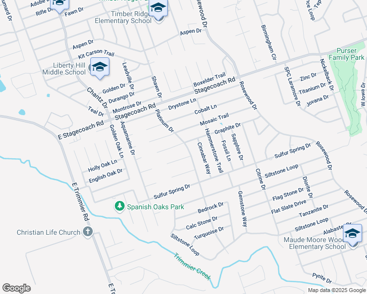 map of restaurants, bars, coffee shops, grocery stores, and more near 5706 Graphite Drive in Killeen