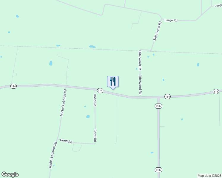 map of restaurants, bars, coffee shops, grocery stores, and more near 5436-5540 Highway 114 in Mansura