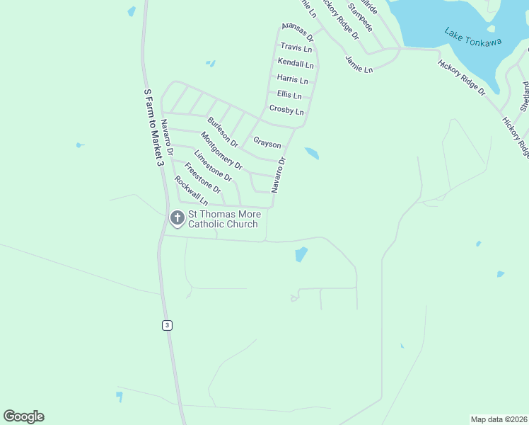 map of restaurants, bars, coffee shops, grocery stores, and more near Wichita in Normangee