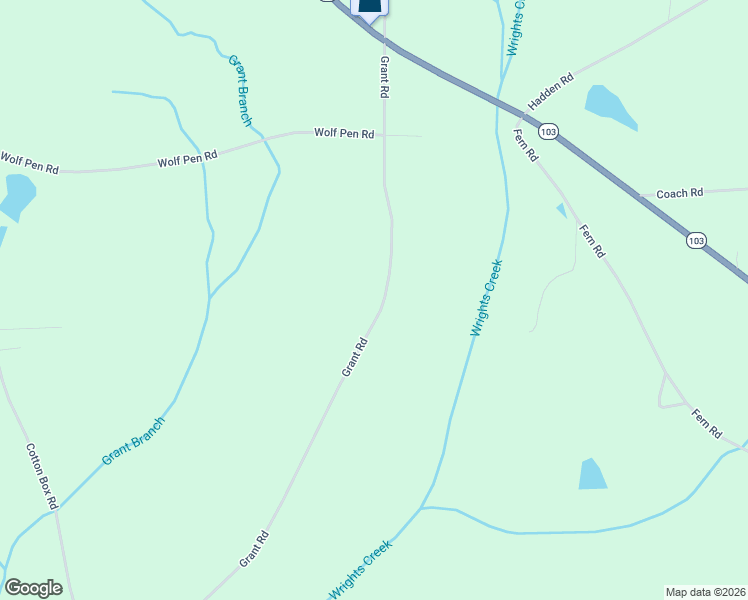 map of restaurants, bars, coffee shops, grocery stores, and more near 1604 Grant Road in Slocomb