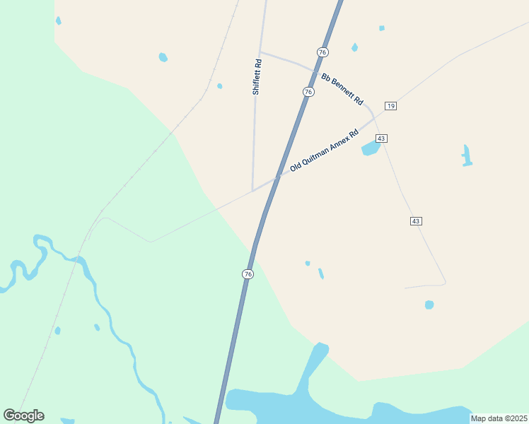 map of restaurants, bars, coffee shops, grocery stores, and more near 1065 Georgia 76 in Adel