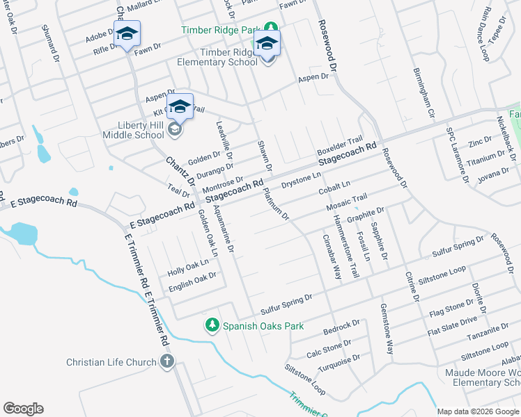 map of restaurants, bars, coffee shops, grocery stores, and more near 5615 Cobalt Lane in Killeen