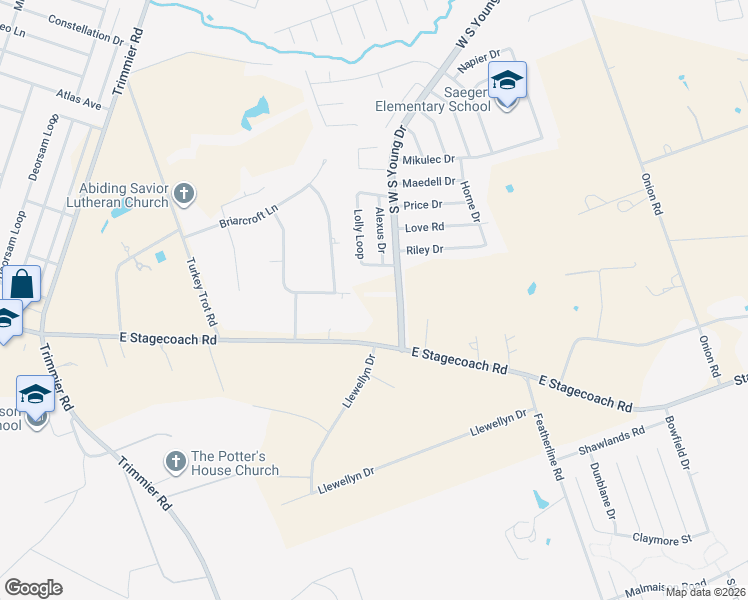 map of restaurants, bars, coffee shops, grocery stores, and more near 2547 Stagecoach Road in Killeen