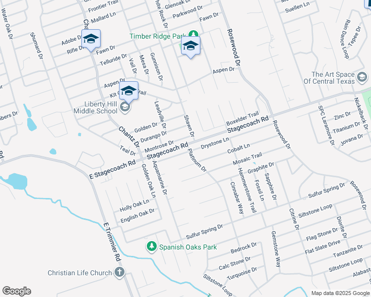 map of restaurants, bars, coffee shops, grocery stores, and more near 5623 Drystone Lane in Killeen