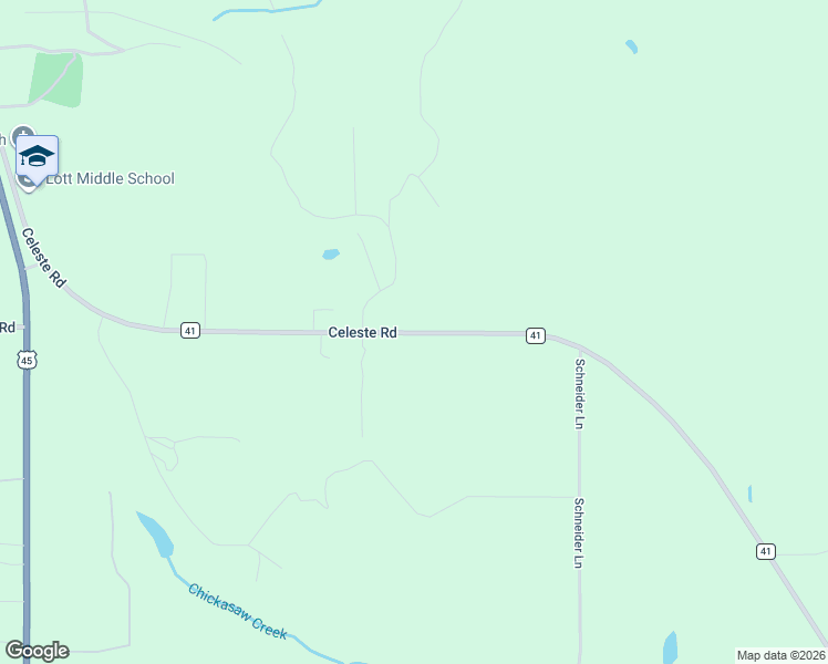 map of restaurants, bars, coffee shops, grocery stores, and more near County Road 41 in Citronelle