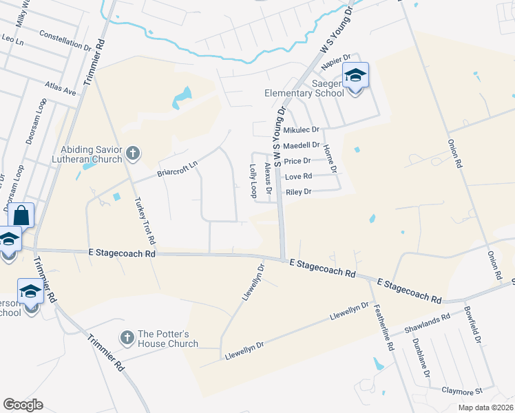 map of restaurants, bars, coffee shops, grocery stores, and more near 6300 Lolly Loop in Killeen