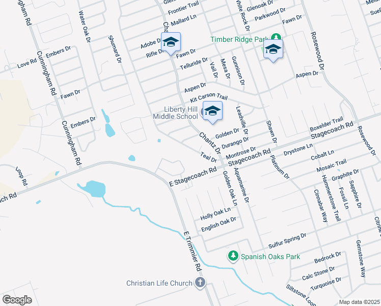 map of restaurants, bars, coffee shops, grocery stores, and more near 5503 Teal Drive in Killeen