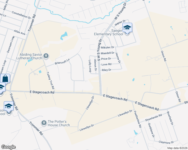 map of restaurants, bars, coffee shops, grocery stores, and more near 6300 Lolly Loop in Killeen