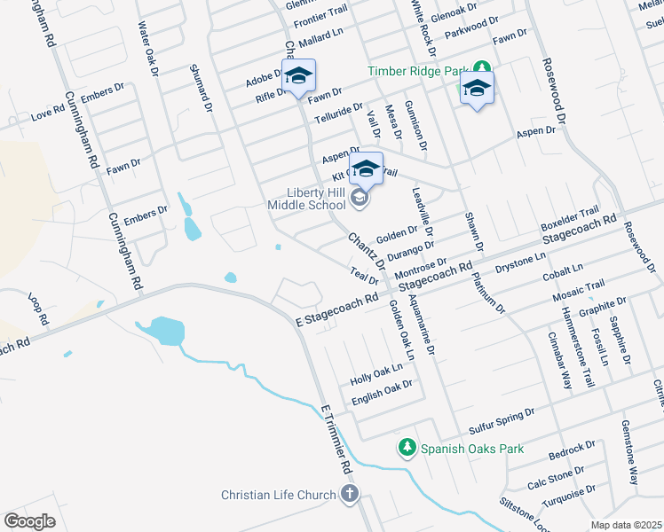 map of restaurants, bars, coffee shops, grocery stores, and more near 5503 Teal Drive in Killeen