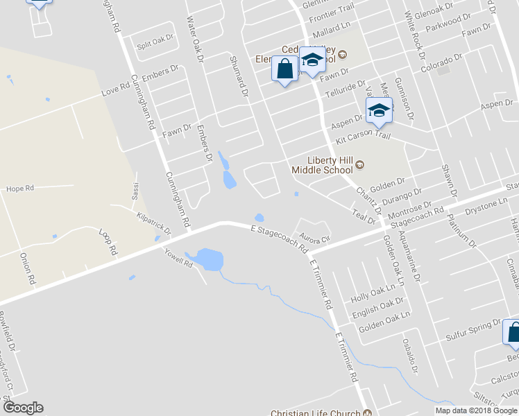map of restaurants, bars, coffee shops, grocery stores, and more near 5402 Spring Valley Drive in Killeen