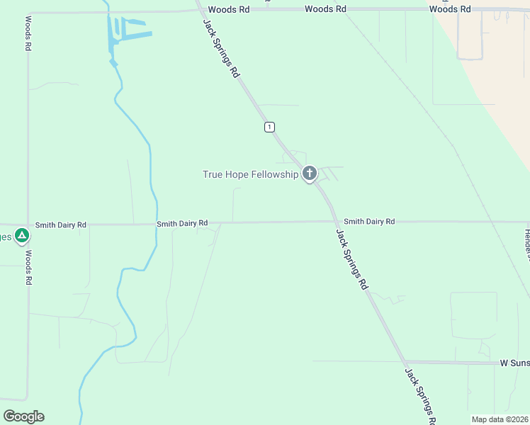map of restaurants, bars, coffee shops, grocery stores, and more near 1404 Smith Dairy Road in Atmore
