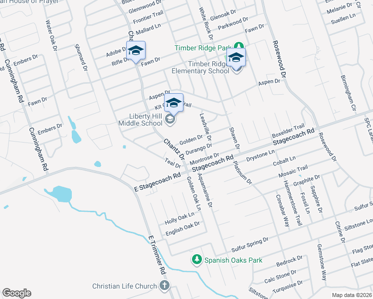 map of restaurants, bars, coffee shops, grocery stores, and more near 5607 Montrose Drive in Killeen