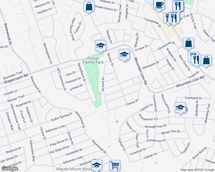 map of restaurants, bars, coffee shops, grocery stores, and more near 112 West Deer Horn Pass in Harker Heights