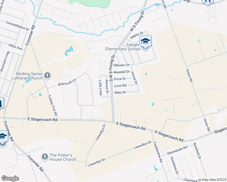 map of restaurants, bars, coffee shops, grocery stores, and more near 2200 Love Road in Killeen