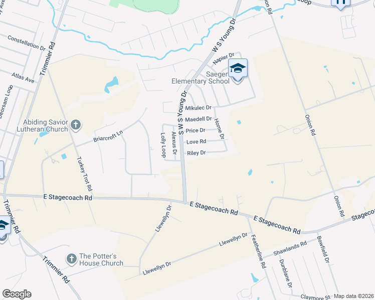 map of restaurants, bars, coffee shops, grocery stores, and more near 2200 Love Road in Killeen