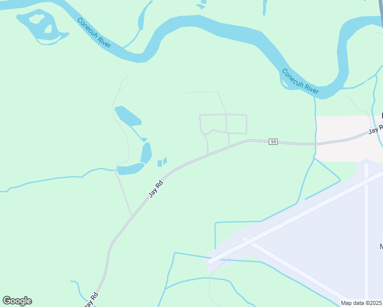 map of restaurants, bars, coffee shops, grocery stores, and more near 1110 Jay Road in Brewton