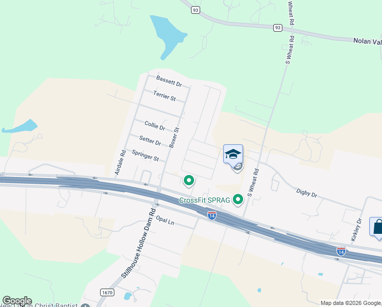 map of restaurants, bars, coffee shops, grocery stores, and more near 3305 James Ridge Drive in Belton