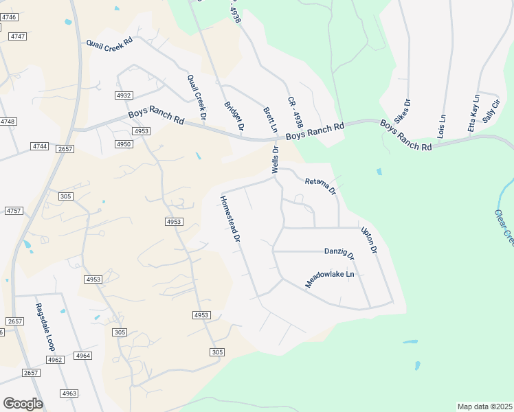 map of restaurants, bars, coffee shops, grocery stores, and more near 155 Coyote Circle in Kempner