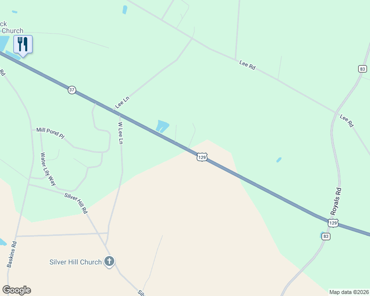 map of restaurants, bars, coffee shops, grocery stores, and more near 331 U.S. 129 in Lakeland