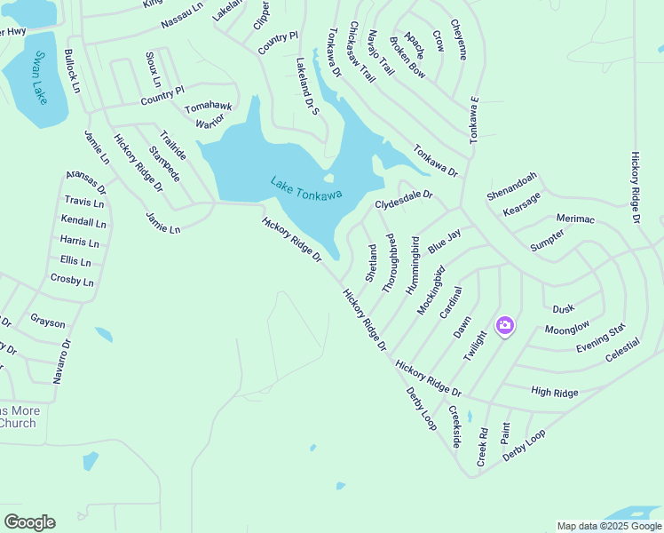 map of restaurants, bars, coffee shops, grocery stores, and more near 73 Hickory Ridge Road in Normangee