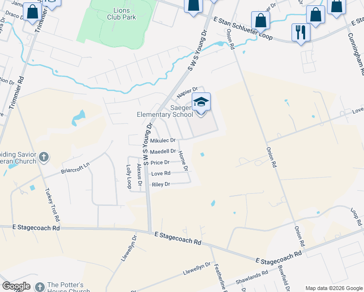 map of restaurants, bars, coffee shops, grocery stores, and more near 5908 Horne Drive in Killeen