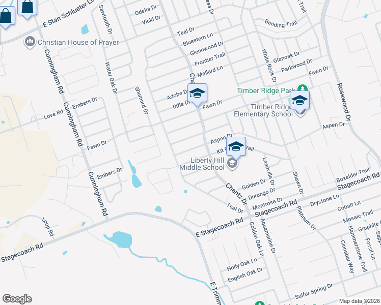 map of restaurants, bars, coffee shops, grocery stores, and more near 4307 Kit Carson Trail in Killeen