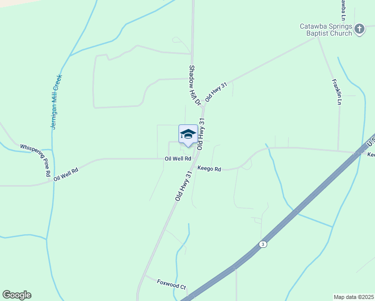 map of restaurants, bars, coffee shops, grocery stores, and more near 3975 Old Highway 31 in Brewton