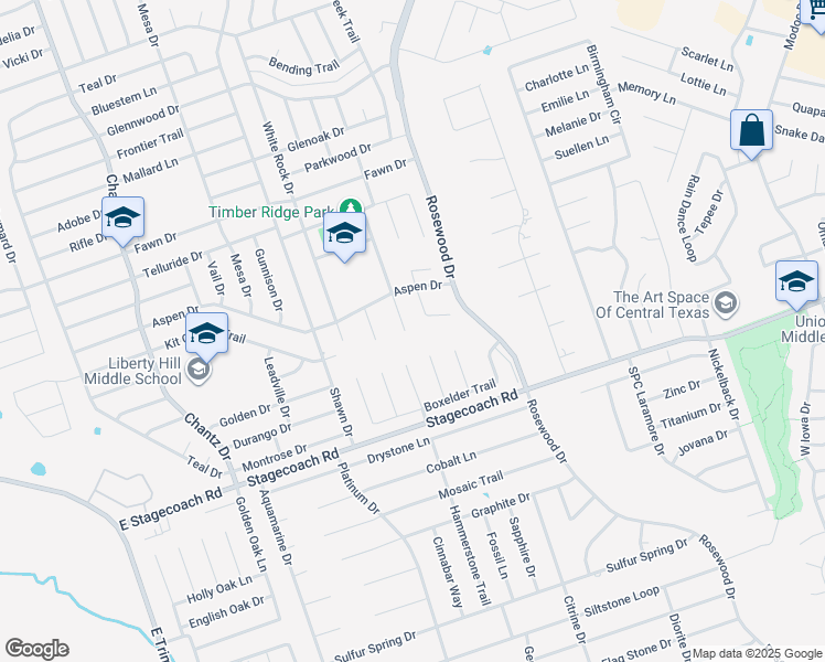 map of restaurants, bars, coffee shops, grocery stores, and more near 5608 Hunters Ridge Trail in Killeen