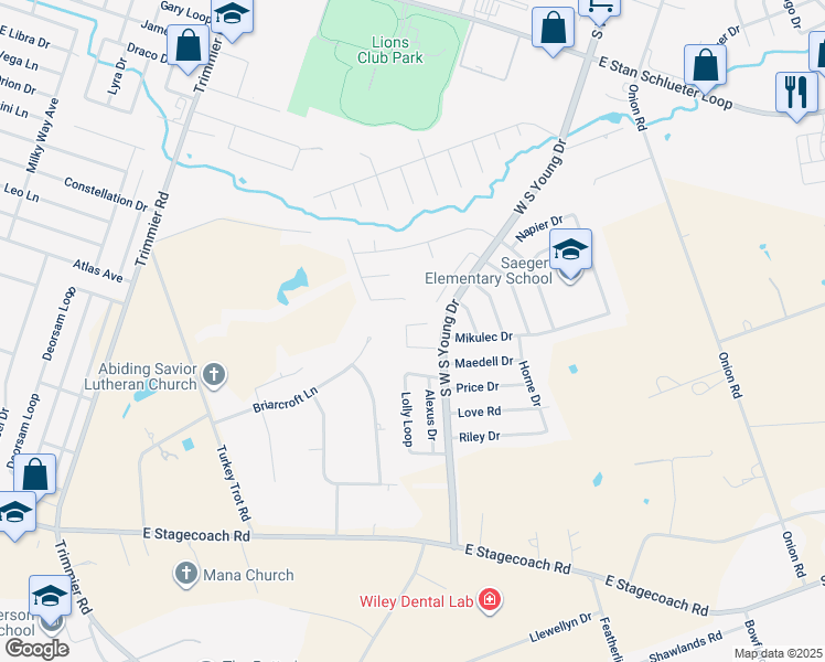 map of restaurants, bars, coffee shops, grocery stores, and more near 1910 Pinckney Court in Killeen