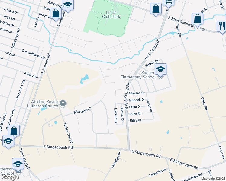 map of restaurants, bars, coffee shops, grocery stores, and more near 1910 Pinckney Court in Killeen