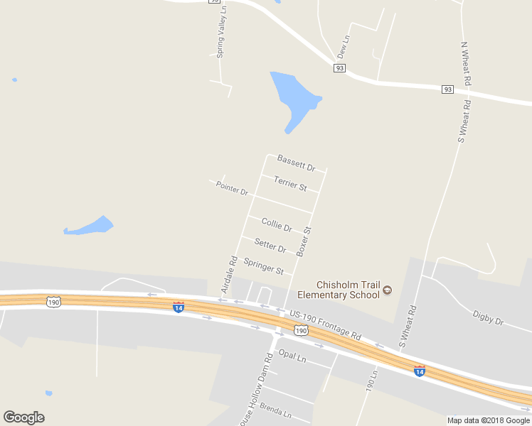 map of restaurants, bars, coffee shops, grocery stores, and more near 3652 Collie Drive in Belton