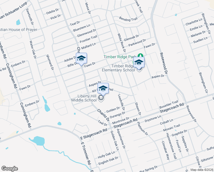 map of restaurants, bars, coffee shops, grocery stores, and more near 4705 Kit Carson Trail in Killeen