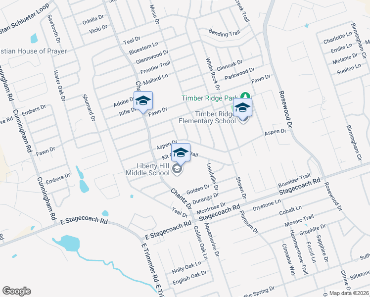 map of restaurants, bars, coffee shops, grocery stores, and more near 4703 Kit Carson Trail in Killeen