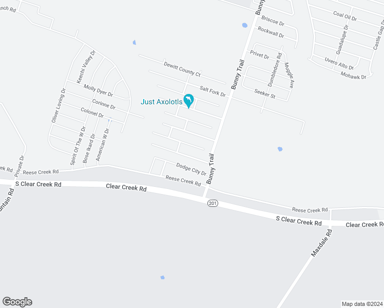 map of restaurants, bars, coffee shops, grocery stores, and more near 3603 Barbed Wire Drive in Killeen