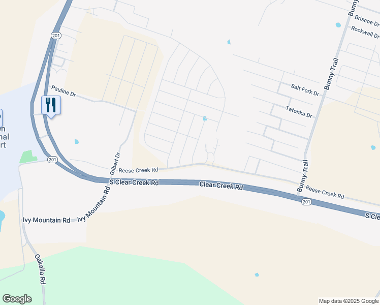 map of restaurants, bars, coffee shops, grocery stores, and more near 7303 American West Drive in Killeen