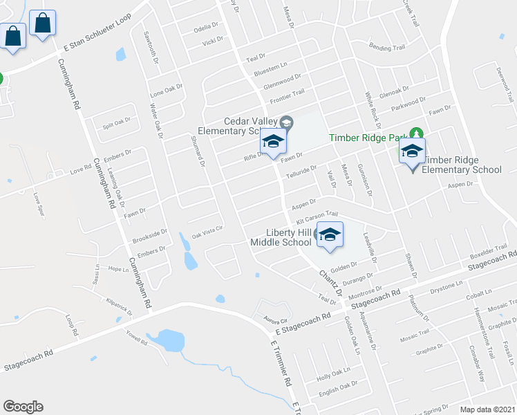 map of restaurants, bars, coffee shops, grocery stores, and more near 4210 Breckenridge Drive in Killeen