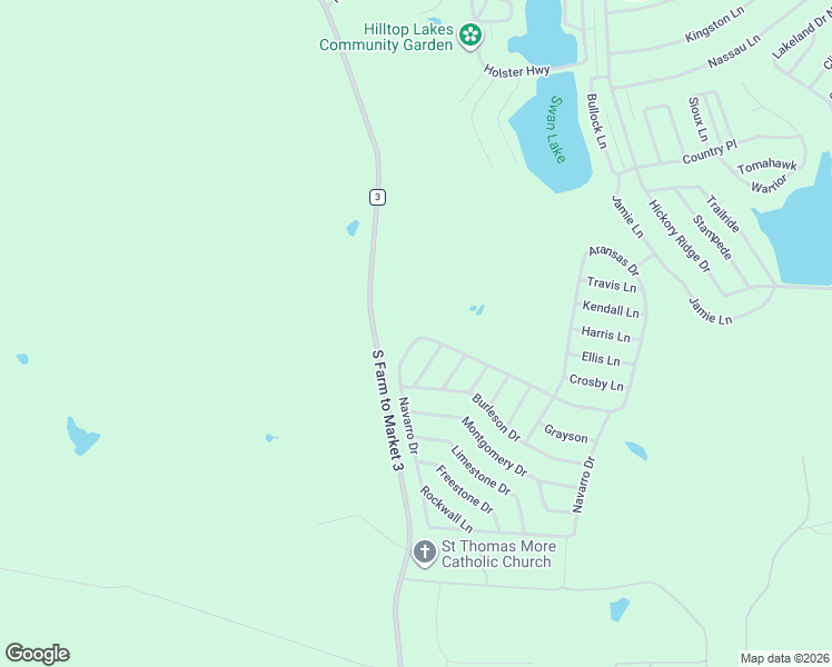 map of restaurants, bars, coffee shops, grocery stores, and more near 167 Navarro Drive in Hilltop Lakes