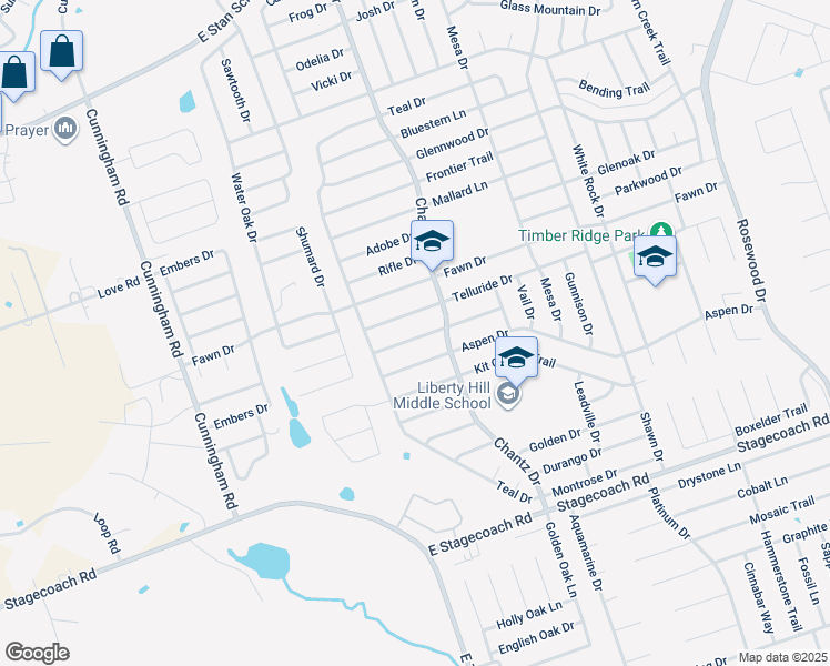 map of restaurants, bars, coffee shops, grocery stores, and more near 4210 Breckenridge Drive in Killeen