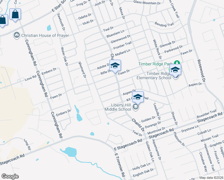 map of restaurants, bars, coffee shops, grocery stores, and more near 4210 Breckenridge Drive in Killeen