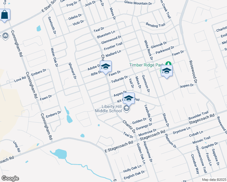 map of restaurants, bars, coffee shops, grocery stores, and more near 4309 Aspen Drive in Killeen