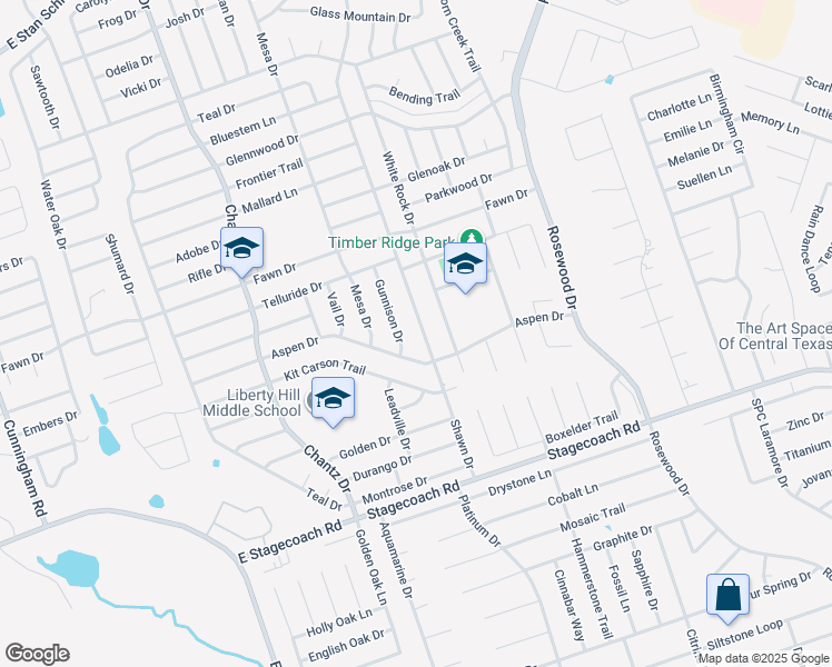 map of restaurants, bars, coffee shops, grocery stores, and more near 5508 Gunnison Drive in Killeen