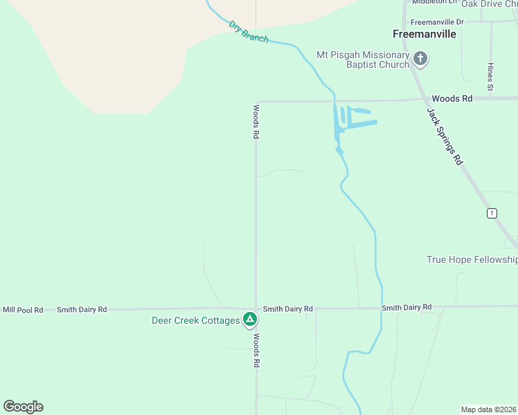 map of restaurants, bars, coffee shops, grocery stores, and more near 2897 Woods Road in Atmore